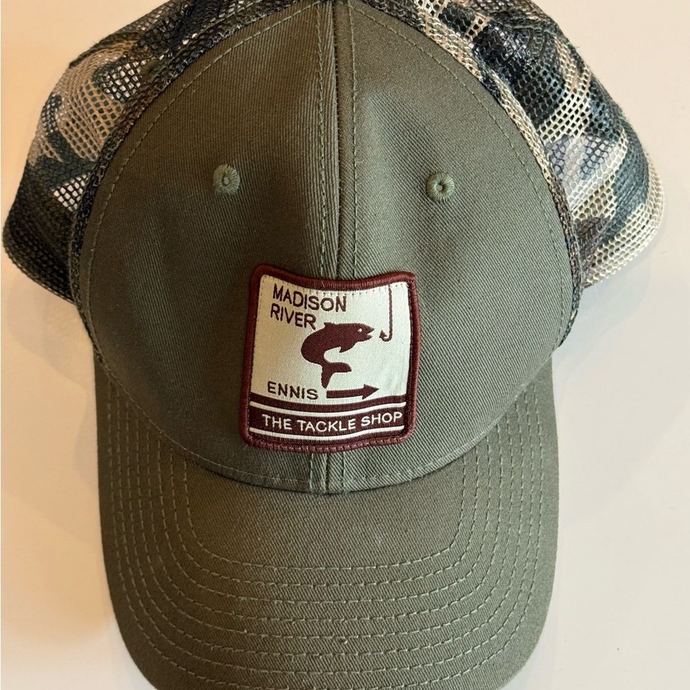 MADISON RIVER MONTANA Green Mesh Fky Fisher  Hat